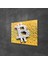 Bitcoin Logo Cam Tablo 50X70 cm 2