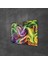 Neon Spiral Waves Cam Tablo 50X70 cm 2
