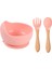 Bebek Mama Seti Kaşık, Çatal, Silikon Vantuz (Yurt Dışından) 1