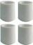 25 mm 16 Adet Pvc Masa Sandalye Profil Ayak Pabucu Sessiz Yumuşak Zemin Koruyucu Beyaz 2