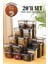 Peggy Dikdörtgen Saklama Kabı Seti 5x(1900ml, 1500ml, 1150ml, 800ml) Etiketli 20'li 1