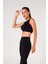 New Season Fitilli Crop Top Büstiyer Seamless Spor Sütyeni Siyah 1