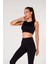 New Season Fitilli Crop Top Büstiyer Seamless Spor Sütyeni Siyah 2