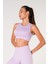 New Season Fitilli Crop Top Büstiyer Seamless Spor Sütyeni Lila 2