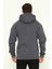 Erkek Standart Fit Normal Kesim Içi Polarlı 3 Iplik Kapüşonlu Fermuarlı Sweatshirt 5