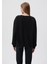 Kadın Bisiklet Yaka Siyah Basic Sweatshirt 1610198-900 4