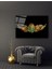 Eliza Home Yapraklar Cam Tablo 3