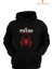 Spiderman Miles Morales Baskılı 3 Iplik Unisex Siyah Kapişonlu Sweatshirt 1