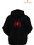 Spiderman Miles Morales Baskılı 3 Iplik Unisex Siyah Kapişonlu Sweatshirt 2