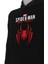 Spiderman Miles Morales Baskılı 3 Iplik Unisex Siyah Kapişonlu Sweatshirt 3