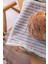 Gri Keten Dantelli 35x35 cm 4 Adet Servis Peçete 3