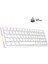 Rebel Beyaz Low Profile Blue Switch Us Layout Rainbow Mekanik Gaming Oyuncu Klavye 1