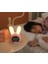 ---- LED Zamanlama Çalar Saat, Akıllı Sensör Tavşan Gece Lambası, Yatak Odası Yurdu Için Şarj Edilen Sessiz Çalar Saat, Pembe ---- 46464 (Yurt Dışından) 2