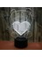 Kalp Ayı 3D Dokunmatik Optik Illusion Gece Lambası Çarpıcı Görsel Efekt 7 Renk Değişen Masa Masa Lambası Yatak Odası Çocuk Odası Dekoratif Gece Lambası (Stil H) (Yurt Dışından) 2