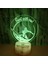 3D Sörf Gece Lambası 16 Renk Değiştirme Uzaktan Kumanda Dokunmatik Anahtarı Dekor Optik Illusion Lamba LED Masa Masa Lambası Çocuk Noel Doğum Günü Hediyesi (Stil Q) (Yurt Dışından) 2