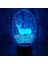 Geyik Akrilik 3D Gece Işıkları USB LED Masa Lambası Ev 3D Sanat Lambası 7 Renk Değişen Yatak Odası Dekoru Gece Lambası Hediyeler (Yurt Dışından) 3