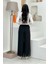 Bym Bel Lastikli Astarlı Şifon Pantolon 0267 Siyah 3