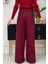 Bym Fermuarlı Cep Detaylı Kaşe Pantolon 0272 Bordo 3