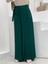 Bym Piliseli Ayrı Bağlamalı Parça Detaylı Pantolon Etek 0274 Zümrüt 1