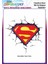 Superman Logo Ütü ile Yapışan Tekstil Dtf Baskı 1