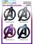 Avengers Yenilmezler Logo 4 Adet Ütü ile Yapışan Tekstil Dtf Baskı 1
