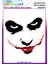 Joker Yüz Silüeti Ütü ile Yapışan Tekstil Dtf Baskı 1