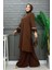 Bym Taş Işleme Detaylı Pantolonlu Tunik Takım 8464 Kahverengi 2
