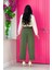 Bym Fermuarlı Bel Bağcıklı Pantolon 0174 Haki 2