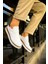 CH979 Santoni Gbt Spor Erkek Ayakkabı Beyaz/taba 1