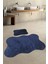 Anatolia 2'li Lacivert 80X140 + 50X70 cm Büyük Ebat Banyo Paspası Seti Kaymaz Tabanlı Klozet Takımı 1