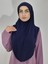 Namaz Örtüsü Hazır Büyük Esarp Malezya Modeli Khimar Tek Parca Hac ve Umre Icin Uygundur Lacivert 2