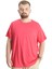Büyük Beden Erkek T-Shirt Basic 20031 Mercan 2