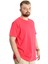 Büyük Beden Erkek T-Shirt Basic 20031 Mercan 3