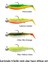 Cannibal Shad 6.8cm 3gr+5gr #1/0 Dark Water 4+4 Adet Silikon Seti 1