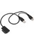 Ince Sata Kablosu USB 2.0 Ila 7 + 6 Harici Güç Dizüstü Bilgisayar Sata Adaptörü Dönüştürücü Desteği Pencere Xp/7/8/10 Os EM88 (Yurt Dışından) 1