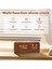 Dijital Çalar Saat, Sıcaklık ve Nem Çalar Saat LED Elektronik Saat Akıllı Telefon Kablosuz Şarj Cihazı (Kahverengi) (Yurt Dışından) 5