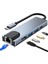 Tip C - RJ45 USB 3.0 USB C Hub Tip C Splitter - Uyumlu 4K Yerleştirme Istasyonu Dizüstü Bilgisayar Adaptörü, Pd RJ45 USB (Yurt Dışından) 2