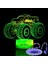 Çocuklar Için Monster Truck 3D Gece Lambası - 7 LED Renkli Kırmızı (Yurt Dışından) 2