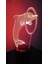 Eifel 3D Gece Lambası LED Illusion Lamba Başucu Des Dolphin Through Ring (Yurt Dışından) 3