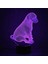 3D Kurt Gece Işığı Lambası Optik Yanılsama Köpek (Yurt Dışından) 4