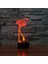 3D Flamingo Gece Lambası USB Dokunmatik Anahtar Dekor Sekmesi (Yurt Dışından) 2