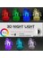 Çocuklar Için 3D Köpekbalığı Gece Lambası, Illüzyon LED Lamba (3p Unicorn1) (Yurt Dışından) 4