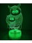 3D Baykuş Gece Lambası USB ile Çalışan Uzaktan Kumandalı Dokunmatik (Yurt Dışından) 4