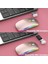 Yükseltme Pc Fare Kablosuz LED Şarj Edilebilir Sessiz Kablosuz Fare Dizüstü Bilgisayar Faresi, USB Tip-C Alıcılı 2.4g USB Fareler Bilgisayar/pc/tablet ile Uyumluluk (Gül Altın) (Yurt Dışından) 5