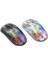Kablolu Kablosuz Fare Gamer Rgb Işık Ayarlanabilir Şeffaf Oyun Fare Bluetooth Uyumlu Masaüstü Dizüstü Bilgisayar Için Fare (Yurt Dışından) 5