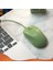 Sessiz Kablolu Fare Dizüstü Masaüstü Bilgisayar Faresi Bilgisayar Faresi USB Fare Retro Yeşil (Yurt Dışından) 4