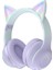 Kulak Üstü Bluetooth Kulaklık, Kedi Kulak Kulaklıkları, Kulaklık Kedi Kulak LED Işıklı Bluetooths Katlanabilir, Güvenli Katlanabilir Kulaklık, Mikrofonlu, Çocuklar Yetişkinler Için-Mor (Yurt Dışından) 1