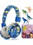 Okul Için Erkek Çocuklar Için Dinozor Kulaklıklar, Mikrofon ve 3,5 mm Jaklı Bluetooth Çocuk Kulaklıkları, Tablet/pc Için Ayarlanabilir Kafa Bantlı Gençler Için Kablosuz Kulaklıklar (Yurt Dışından) 1
