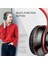 Bluetooth Kulak Üstü Kulaklıklar, Dahili Mikrofonlu Katlanabilir LED Stereo Kulaklıklar, Pc/akıllı Telefon/tv Için Gürültü Önleyici Kablosuz Kulaklık (Siyah ve Kırmızı) (Yurt Dışından) 4