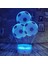 3D Futbol Futbol Gece Lambası LED Dokunmatik Anahtarı Aralık (Yurt Dışından) 4
